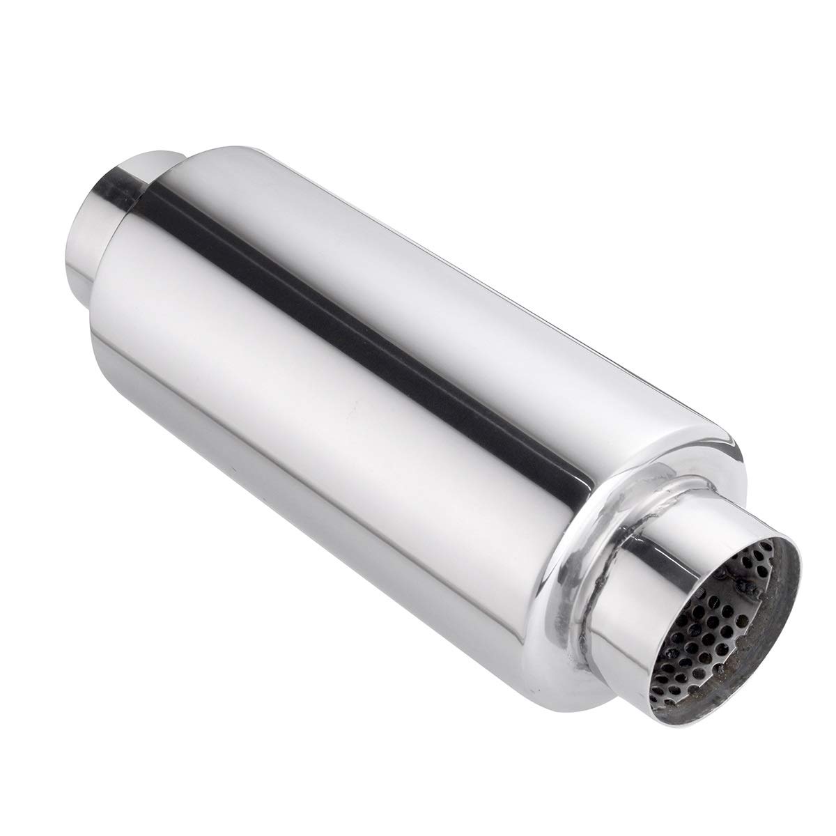 Universell Auspuff Schalldämpfer Endrohr Universal Edelstahl 63mm Einlass Trommeldurchmesser 101mm Auto Auspuff Schalldämpfer Spitzenrohr Auto Hinterer Halsschmerzen Crimpenschalldämpfer (Color : 1Pc Universell Auspuff Schalldämpfer Endrohr Universal Edelstahl 63mm Einlass Trommeldurchmesser 101mm Auto Auspuff Schalldämpfer Spitzenrohr Auto Hinterer Halsschmerzen Crimpenschalldämpfer (Color : 1Pc von YANHAO