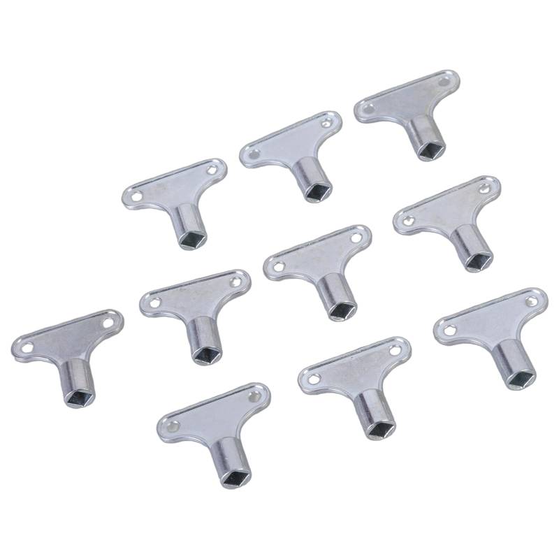 10-teiliges eloxiertes Heizkörper-Entlüftungsschlüssel-Set für effizientes Heizen und einfache Ventilwartung für HLK-Systeme von YAOGUI