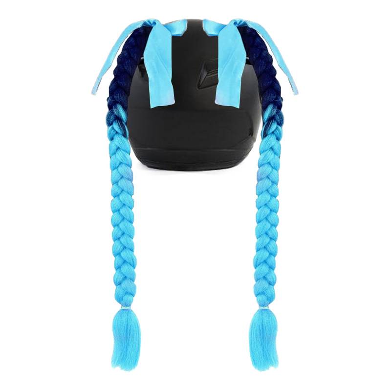YAOGUI 2pcs Helme Zopf Helme Bowknot Pferdeschwanzdekorationen Mit Saugnapfhelmen Zöpfe Zöpfe Haarschwänze von YAOGUI
