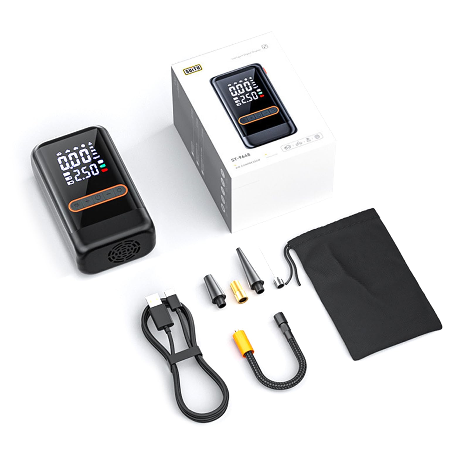 YAOGUI Intelligente Digitale Display Luftpumpen Easy Tragy Tire Inflator Hocheffizienzpumpe Für Die Schnelle Inflation Von Autos Und Fahrrädern Reifen YAOGUI Intelligente Digitale Display Luftpumpen Easy Tragy Tire Inflator Hocheffizienzpumpe Für Die Schnelle Inflation Von Autos Und Fahrrädern Reifen von YAOGUI