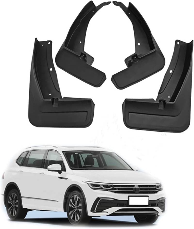 Auto SchmutzfäNger für VW Tiguan R-Line 2019-2023 Vorne Und Hinten SchmutzfäNger Schlamm Spritzwasser GeschüTzte Spritzschutz KotflüGel von YAOOYHUILIYING