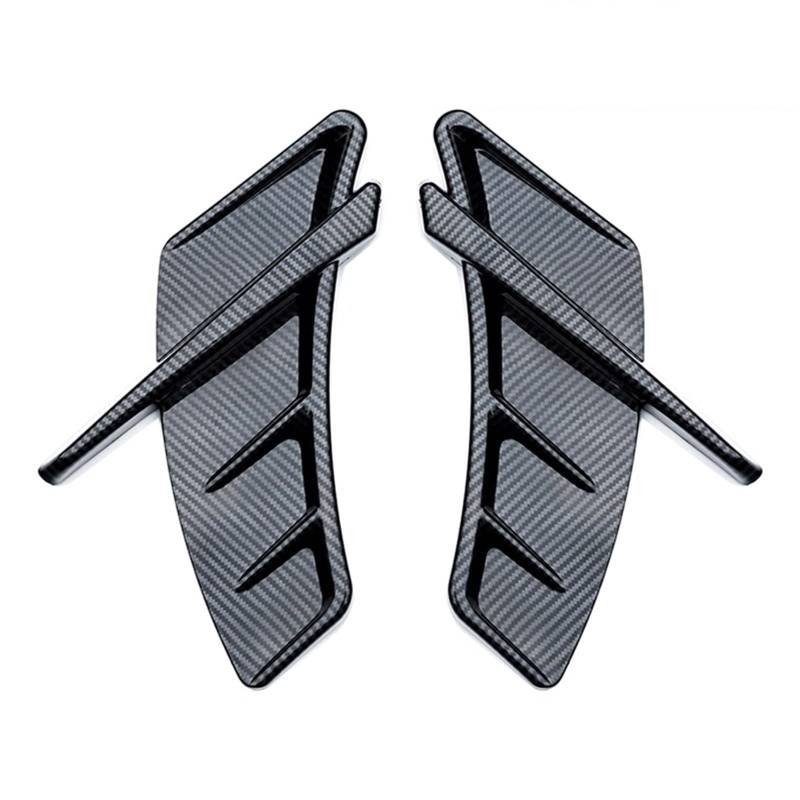 Auto Schmutzfänger Auto Air für Vent Aufkleber Seite für Kotflügel Aufkleber Universal für Audi A3 8P 8V A4 B8 A5 A6 C6 C7 A7 A8 Q3 Q5 Q7 RS5 RS6 RS7 S3 S4 S5 TT,A Carbon Fiber Look von YAOOYHUILIYING