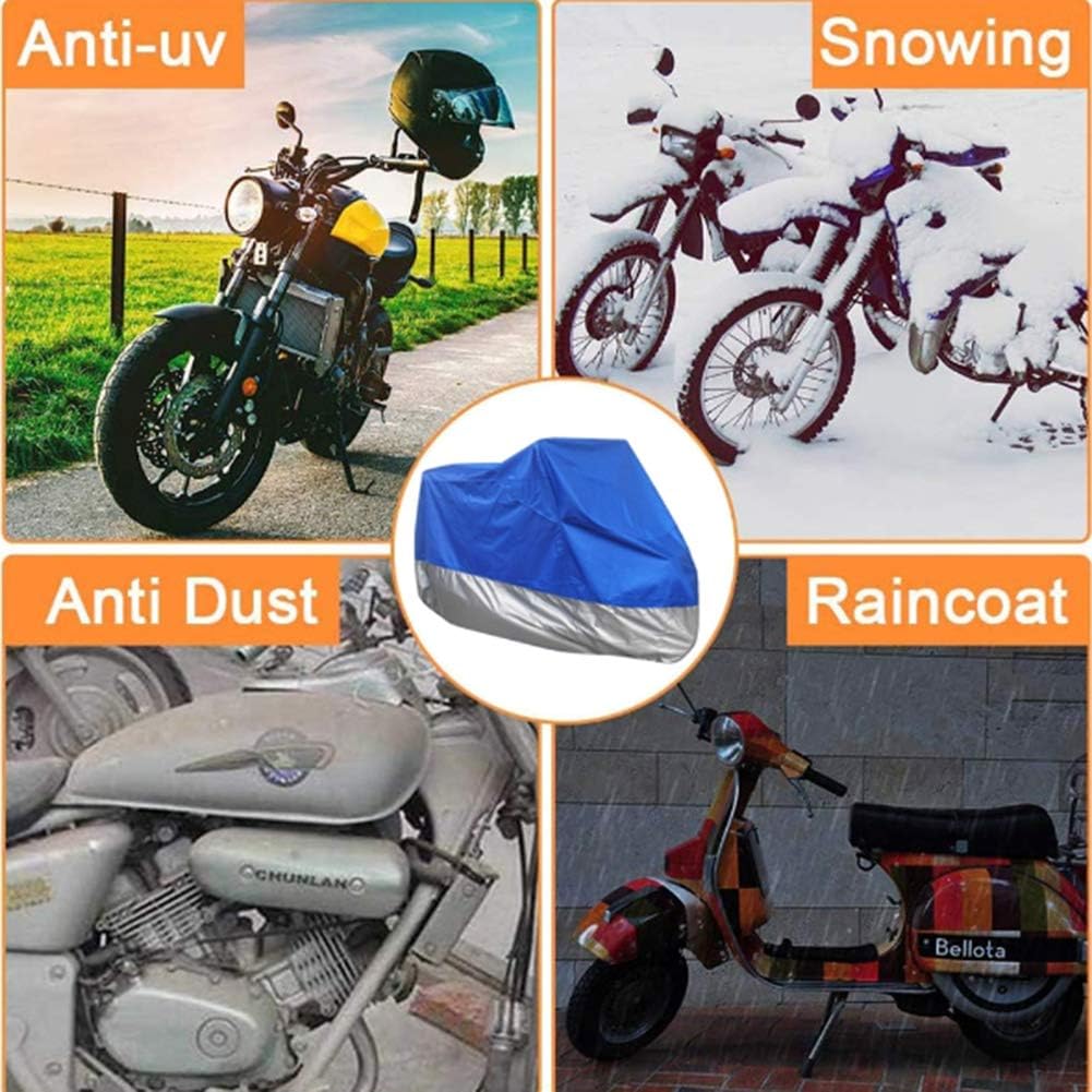 Motorrad Abdeckplane, Nylon PVC-Beschichtung Wasserdicht Outdoor/Indoor Motorradabdeckung Staubdicht Regenschutz mit Aufbewahrungstasche,Z4,Z5-Medium Motorrad Abdeckplane, Nylon PVC-Beschichtung Wasserdicht Outdoor/Indoor Motorradabdeckung Staubdicht Regenschutz mit Aufbewahrungstasche,Z4,Z5-Medium von YAOOYHUILIYING