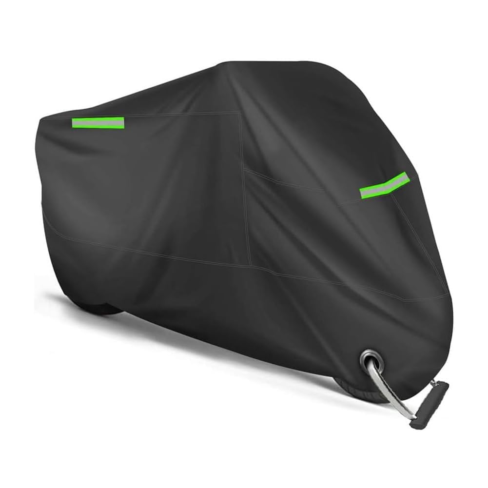 Motorrad Abdeckplane für BMW K 1600 GTL 2022, Oxford-Stoff Outdoor Motorradabdeckung Wasserdicht Motorrad Schutzhülle mit Schlossloch Zubehör,D/Black~Green-A/XXL Motorrad Abdeckplane für BMW K 1600 GTL 2022, Oxford-Stoff Outdoor Motorradabdeckung Wasserdicht Motorrad Schutzhülle mit Schlossloch Zubehör,D/Black~Green-A/XXL von YAOOYHUILIYING