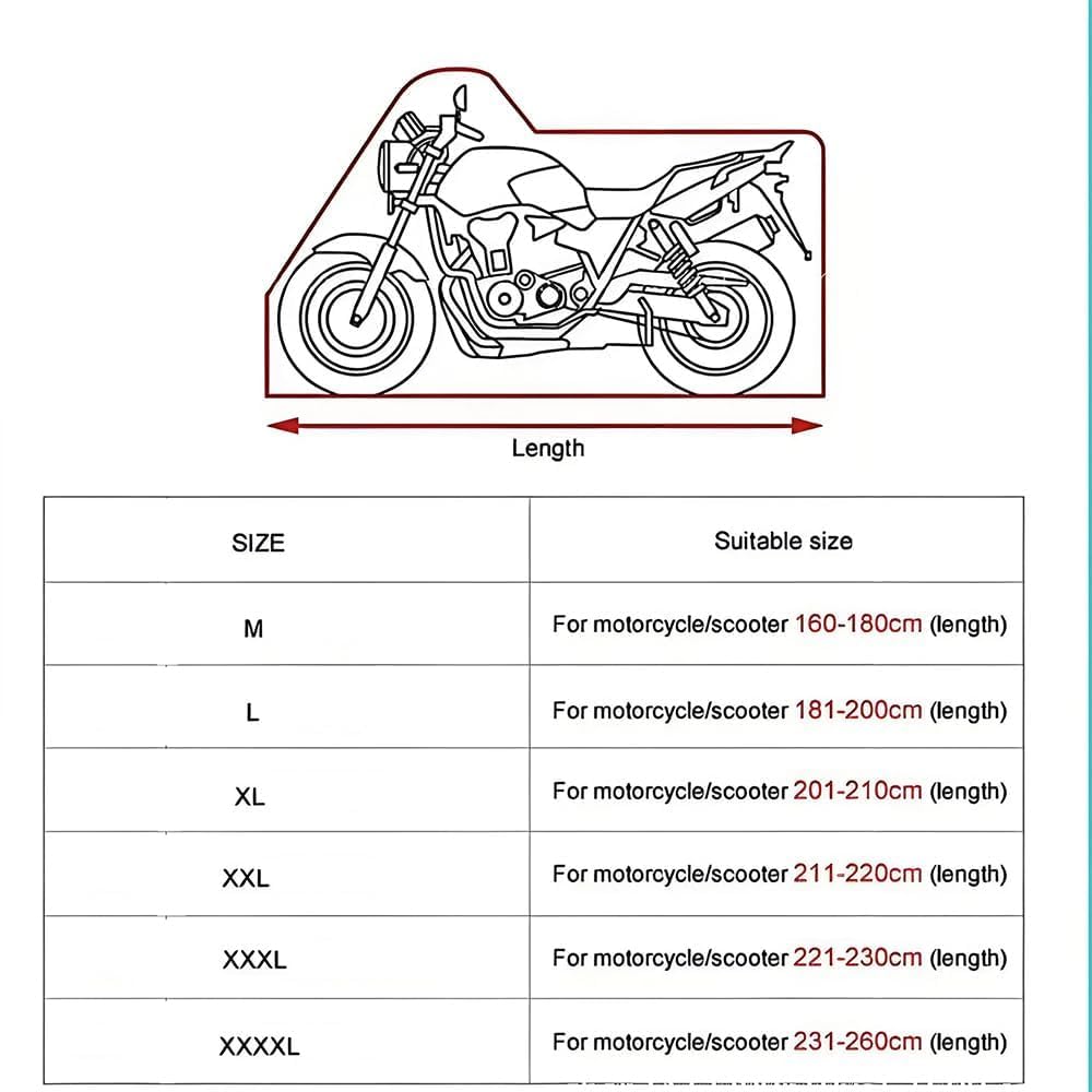 Motorrad Abdeckplane für Piaggio MP3 500, Motorradabdeckung Oxford Stoff Abdeckhaube Motorradplane Staubdicht Outdoor Schlossloch,Normal-XXXXL Motorrad Abdeckplane für Piaggio MP3 500, Motorradabdeckung Oxford Stoff Abdeckhaube Motorradplane Staubdicht Outdoor Schlossloch,Normal-XXXXL von YAOOYHUILIYING
