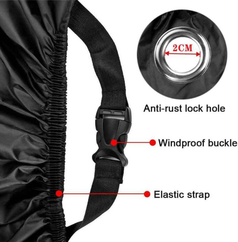 Motorrad Abdeckungen für Yam-aha NIKEN NIKEN GT, Motorräder Abdeckplane Winterfest Regen UV-Schutz Mit Schlüsselloch Zubehör,A/Black-orange-XXXXL von YAOOYHUILIYING
