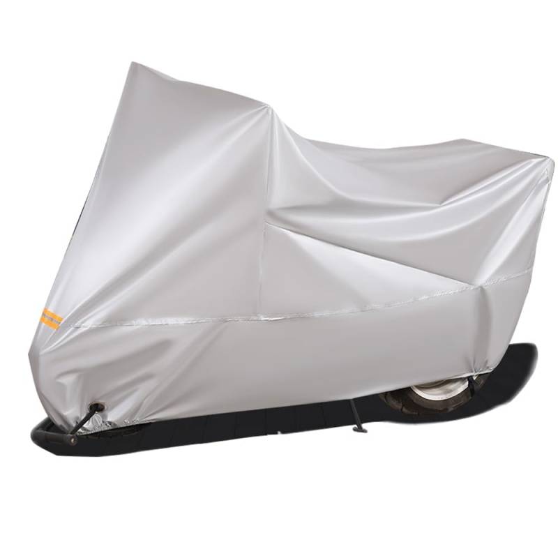 Motorradabdeckung für Kawasaki Versys 650 2007-2024, Staubdicht Atmungsaktiv Wasserdicht Winterfest Motorrad Abdeckplane Abdeckhaube Outdoor Indoor Motorradplane,B Silver-normal von YAOOYHUILIYING