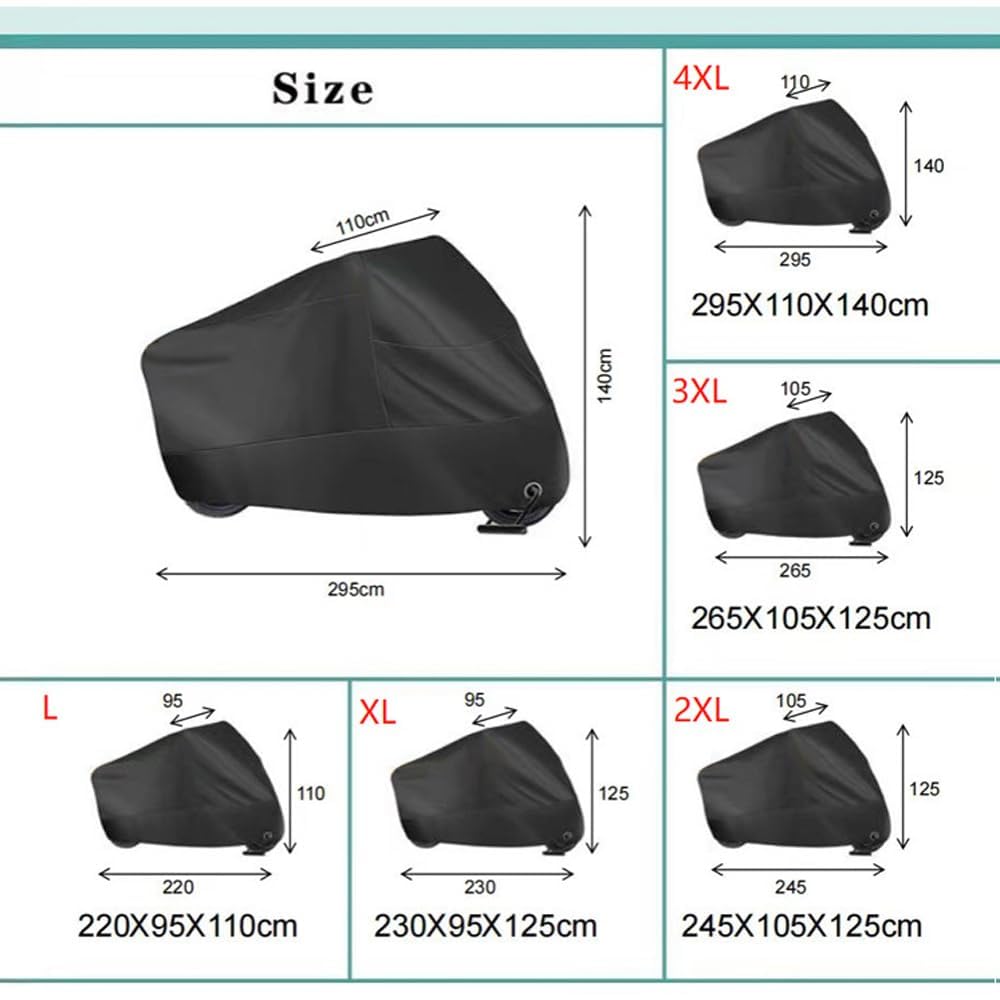 Motorradabdeckung für Suzuki Hayabusa GSX1300R GSX-R 1300 GSXR,Outdoor Motorradplane Staubschutz-elastischer Motorrad Garage Plane,A/Blacksilver-XXXXL Motorradabdeckung für Suzuki Hayabusa GSX1300R GSX-R 1300 GSXR,Outdoor Motorradplane Staubschutz-elastischer Motorrad Garage Plane,A/Blacksilver-XXXXL von YAOOYHUILIYING