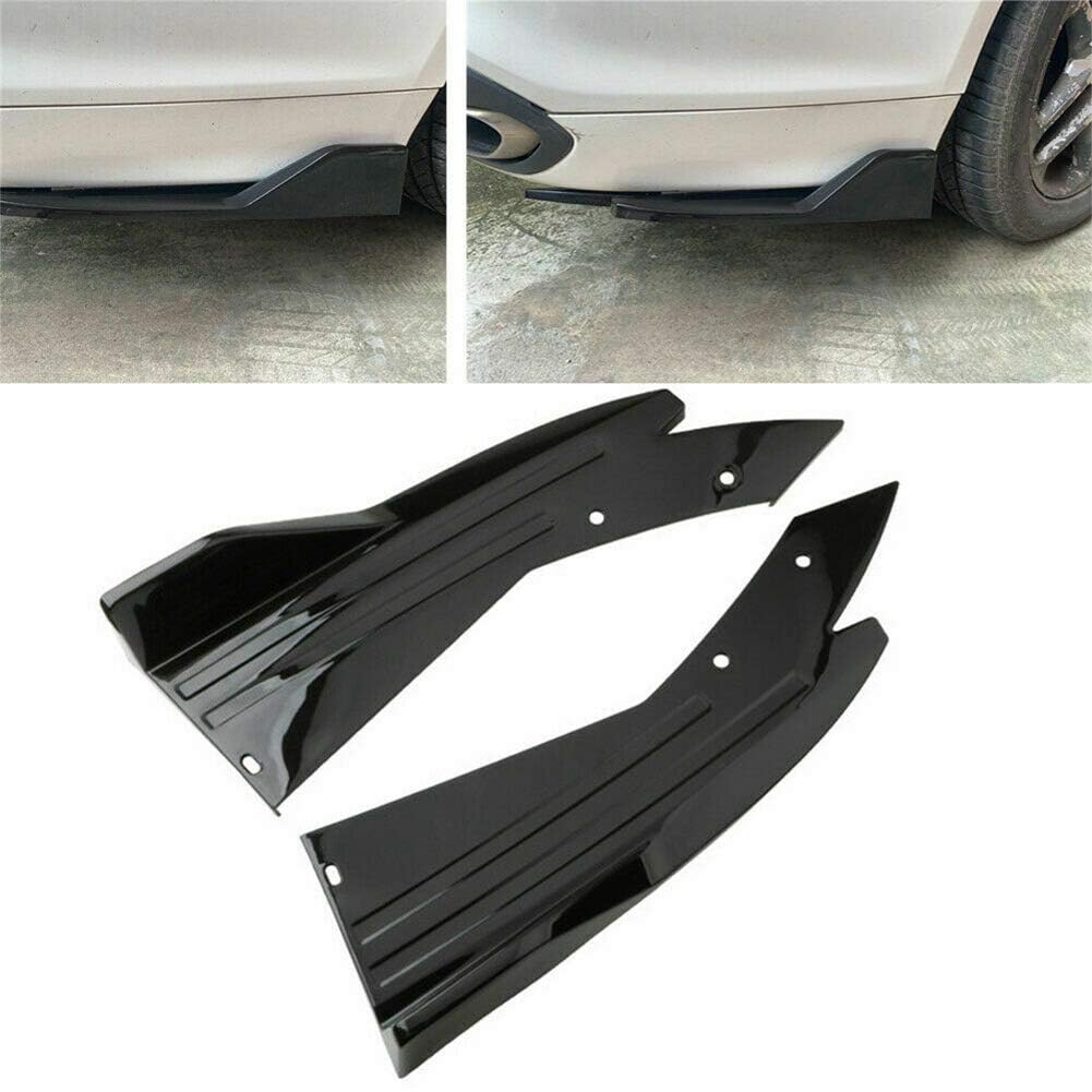 Universal Heckspoiler, 1 Paar Auto Heckstoßstange Diffusor Lip Spoiler ABS Heckstoßstange Spoiler Dekoration Kotflügel Rock Protector Universal Heckspoiler, 1 Paar Auto Heckstoßstange Diffusor Lip Spoiler ABS Heckstoßstange Spoiler Dekoration Kotflügel Rock Protector von YAOOYHUILIYING