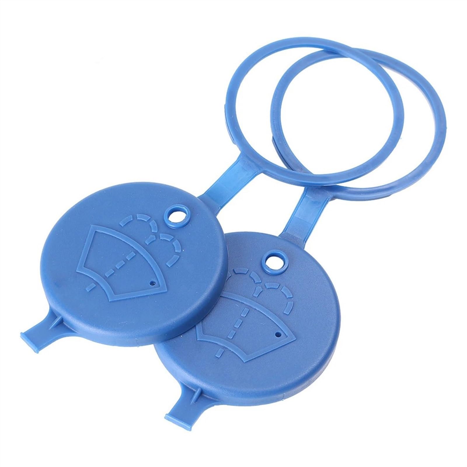 YAQEMOE Deckel WaschwasserbehäLter Kompatibel Mit Citroen Für C2 Für Xantia 643230 Autowischerwassertank Waschflaschenverschluss Scheibenwaschflüssigkeitsflaschenverschluss Autozubehör(2Pcs) von YAQEMOE