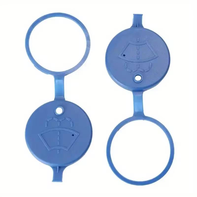 YAQEMOE Deckel WaschwasserbehäLter Kompatibel Mit Peugeot Für 206 207 306 307 408 5/1 Stück Scheibenwaschwassertank Flaschendeckel Kappe Kappe Für Wischerwassertank Autozubehör(2pcs) von YAQEMOE