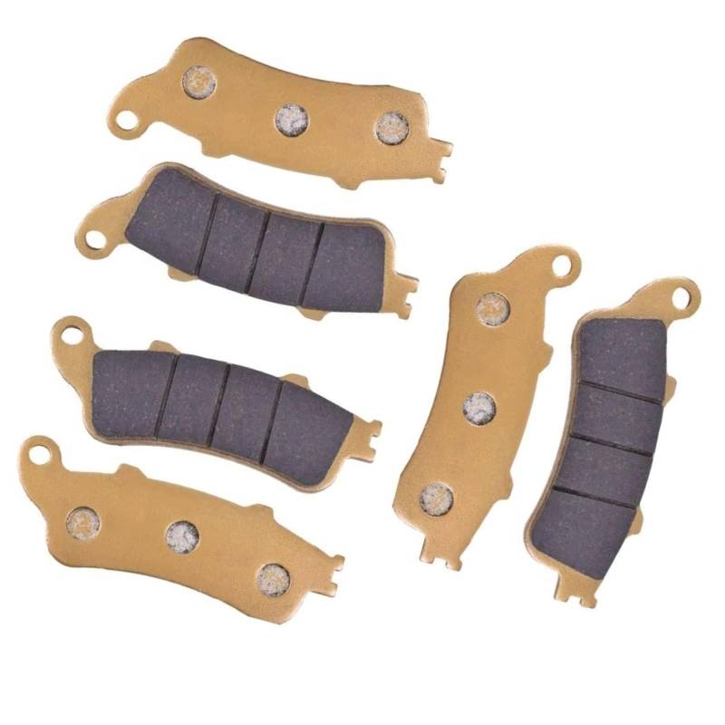 YAQEMOE Offroad Bremsbeläge Für VTX 1800 C2 C3 C4 C15 C16 C17 2002 2003 2004 2005 2006 2007 2008 Motorrad Vorne Hinten Bremsbeläge Disc Tabletten von YAQEMOE