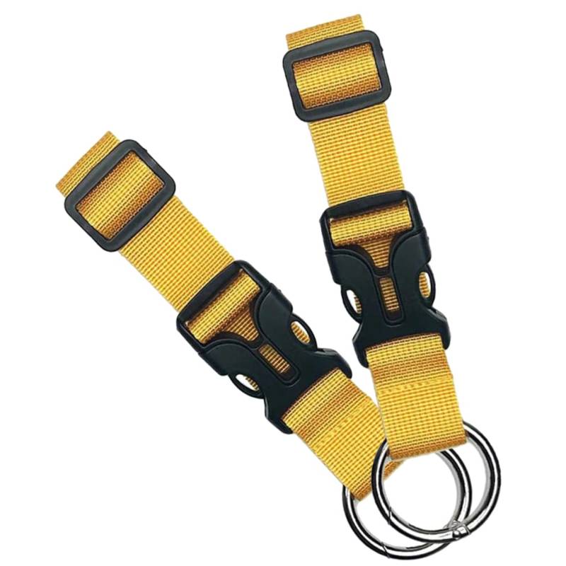 YARNOW 2 Stück Koffergurt Gurtband Taschengurte Für Gepäck Gepäckgurte Koffergürtel Strapazierfähige Riemen Stichworte Reisegepäckgurt Gurtbänder Für Taschen Kofferset Yellow Nylonimitat von YARNOW