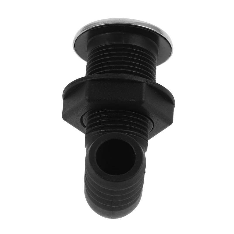 YARNOW Marine Outlet Ablauf Bilge Outlet Gewinde Fitting Tour Auto Vorfluter Kanalisation Schlauch Joint Bottom Boot Vorfluter Junction Block Kunststoff Schwarz von YARNOW