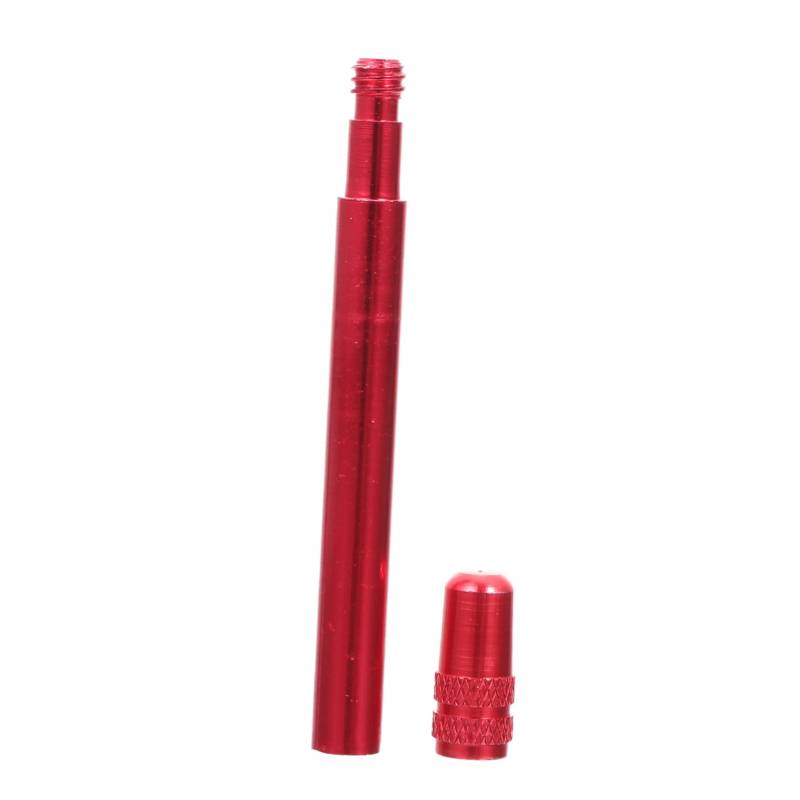 YARNOW Rotes Fahrradventil Fahrradventile Vorbauten Ventilschaft Aluminiumlegierung Reifenventilverlängerungen von YARNOW