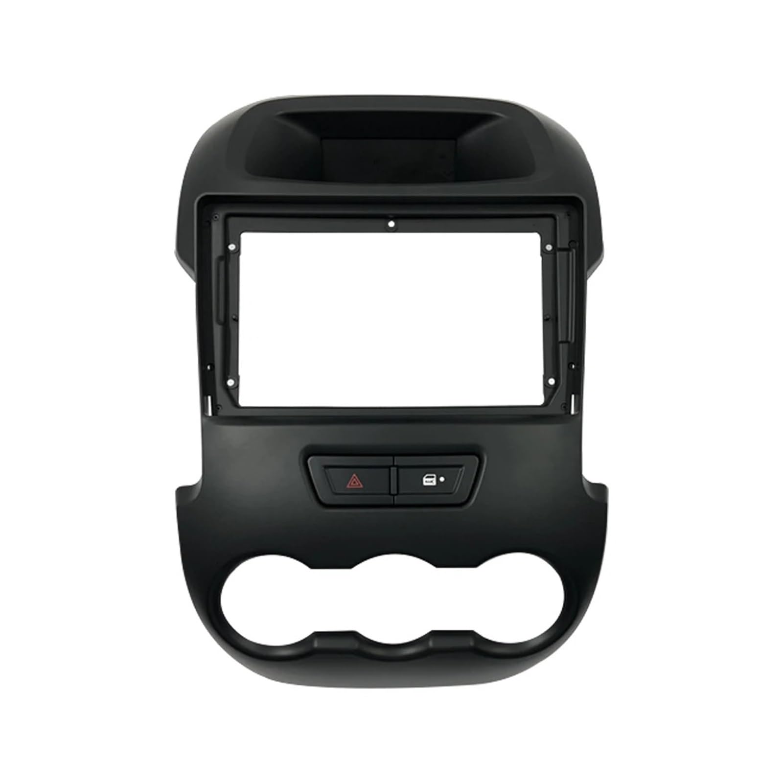 Lanliuhui Store 2-Din-Auto-DVD-Rahmen, kompatibel mit Ranger 2011–2015, Autoradio-Blendenrahmen, Radio-Player, 9 Zoll, 2-Din-Auto-DVD-Panel, Armaturenbrett-Kit(Black-Frame) von YASTOOLS
