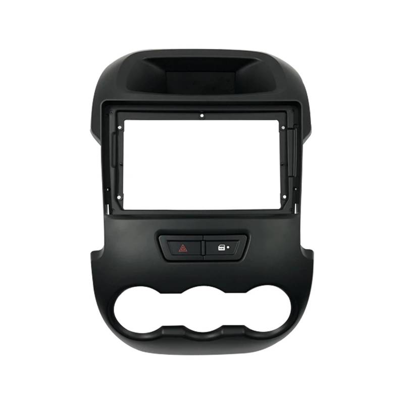 Lanliuhui Store 2-Din-Auto-DVD-Rahmen, kompatibel mit Ranger 2011–2015, Autoradio-Blendenrahmen, Radio-Player, 9 Zoll, 2-Din-Auto-DVD-Panel, Armaturenbrett-Kit(Black-Frame) von YASTOOLS