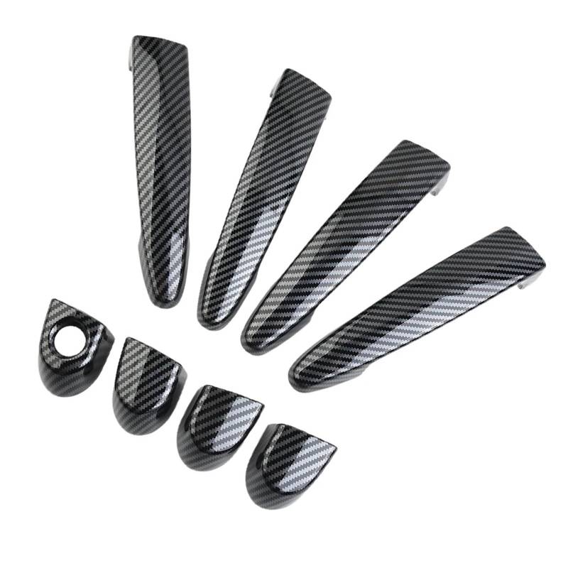 Lanliuhui Store 4 x Autotürgriffabdeckungen im Carbonfaser-Stil, kompatibel mit B*M*W E87/E90/E91 E92 E93 F30 X1 X2 X3 X4 X6, Außenzugang von YASTOOLS