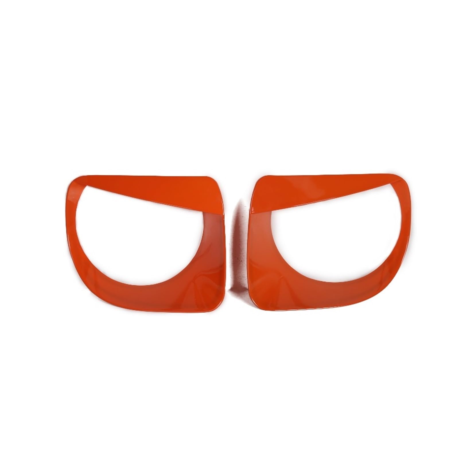 Lanliuhui Store Auto-Frontscheinwerfer-Lampen-Dekorationsabdeckungsaufkleber, kompatibel mit Renegade 2019–2023, Lampenhauben, Außenzubehör(Orange 2Pieces) von YASTOOLS