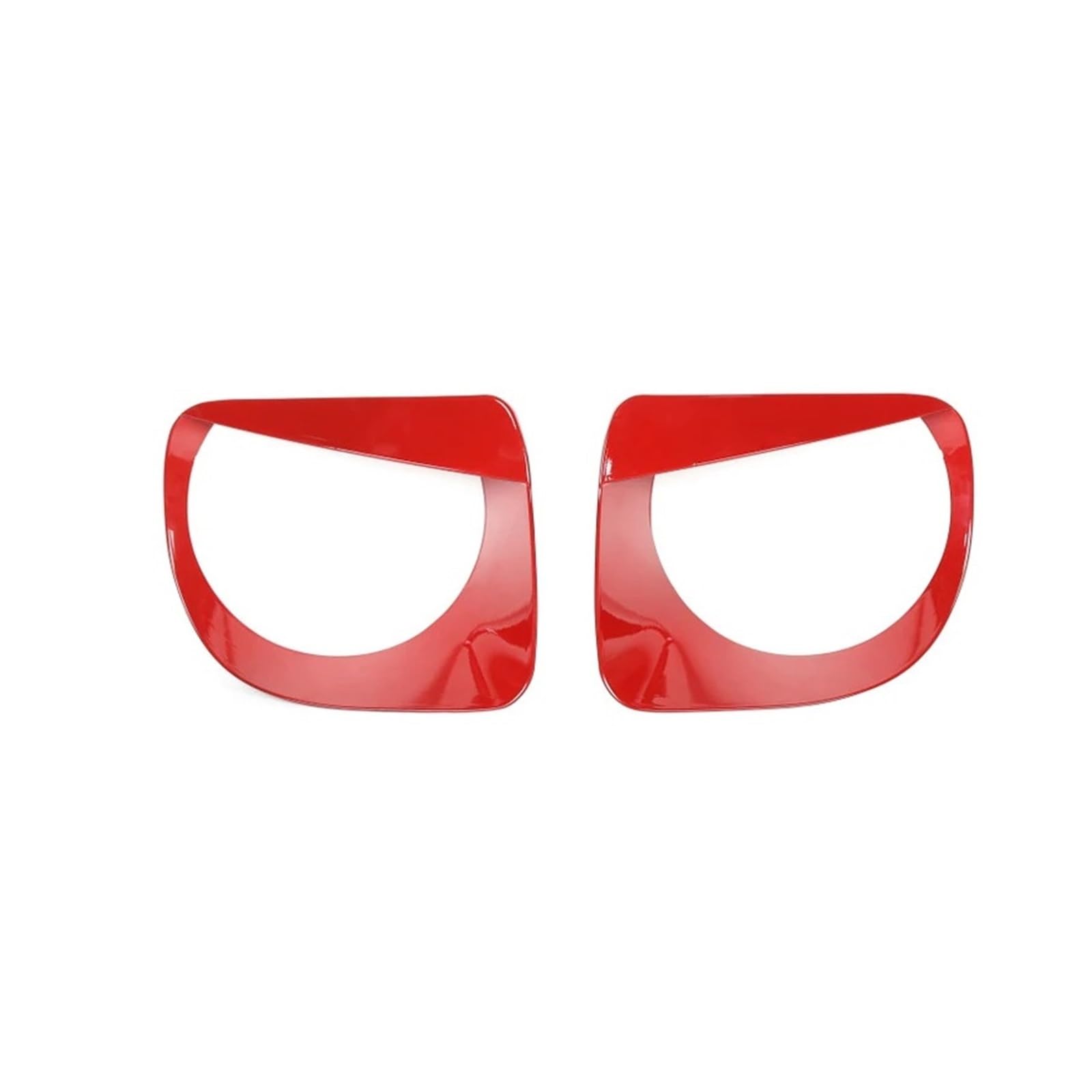Lanliuhui Store Auto-Frontscheinwerfer-Lampen-Dekorationsabdeckungsaufkleber, kompatibel mit Renegade 2019–2023, Lampenhauben, Außenzubehör(Red 2Pieces) von YASTOOLS