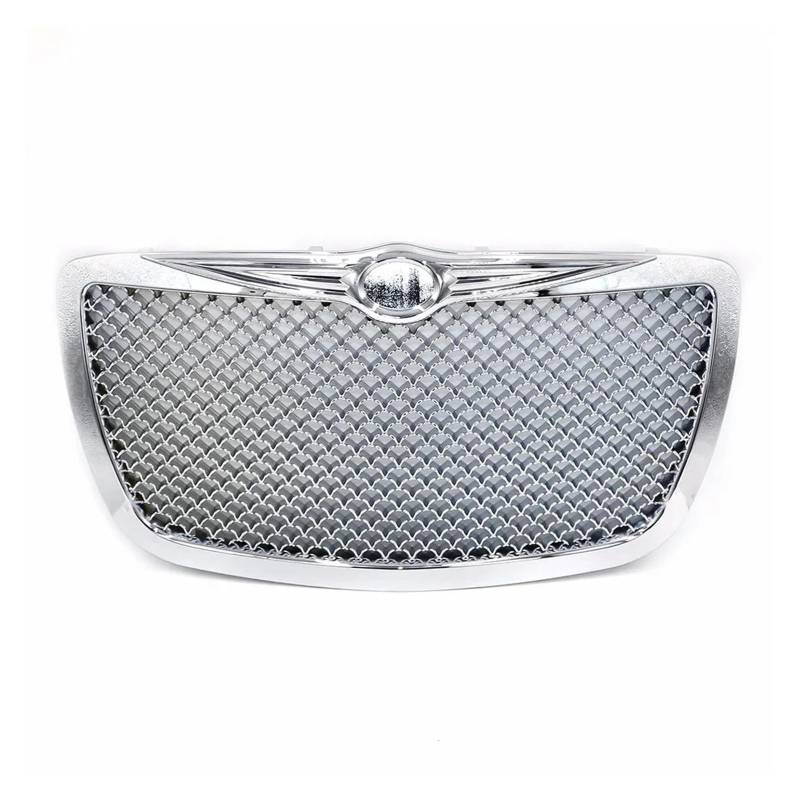 Lanliuhui Store Kompatibel mit 300 300C 2005–2010 Chrom/Schwarz Auto-Frontgrills Mesh Grille Ersatzzubehör(Chrome) von YASTOOLS