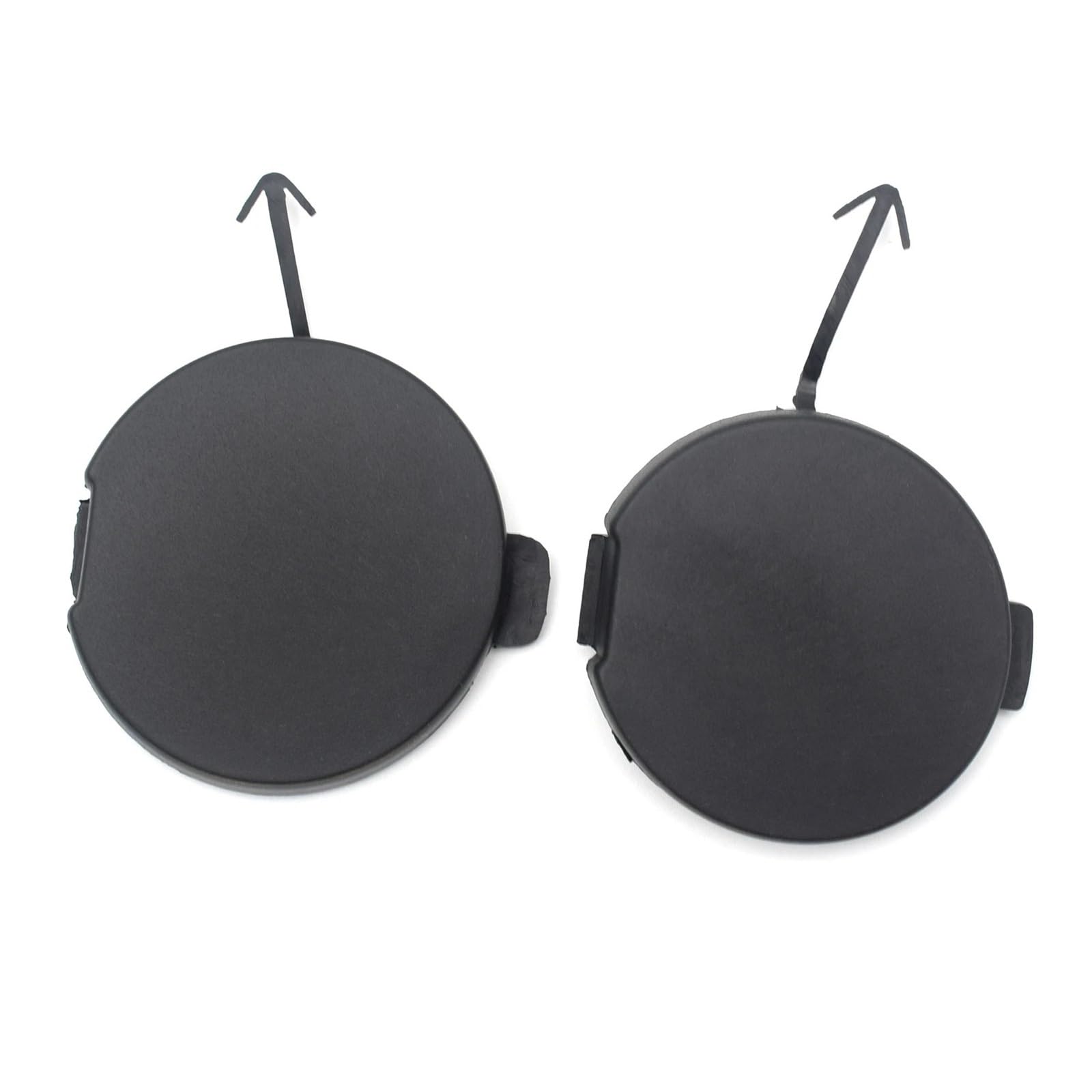 Lanliuhui Store Kompatibel mit Lancer 2008–2015, ungrundierte Autohakenabdeckung, Abschleppöse, Abschleppkappe, hintere vordere Stoßstange, 2009–2014(Pair) von YASTOOLS