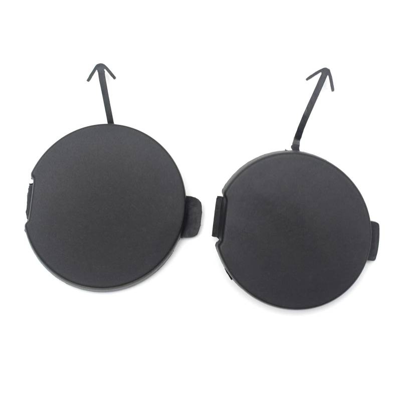 Lanliuhui Store Kompatibel mit Lancer 2008–2015, ungrundierte Autohakenabdeckung, Abschleppöse, Abschleppkappe, hintere vordere Stoßstange, 2009–2014(Pair) von YASTOOLS