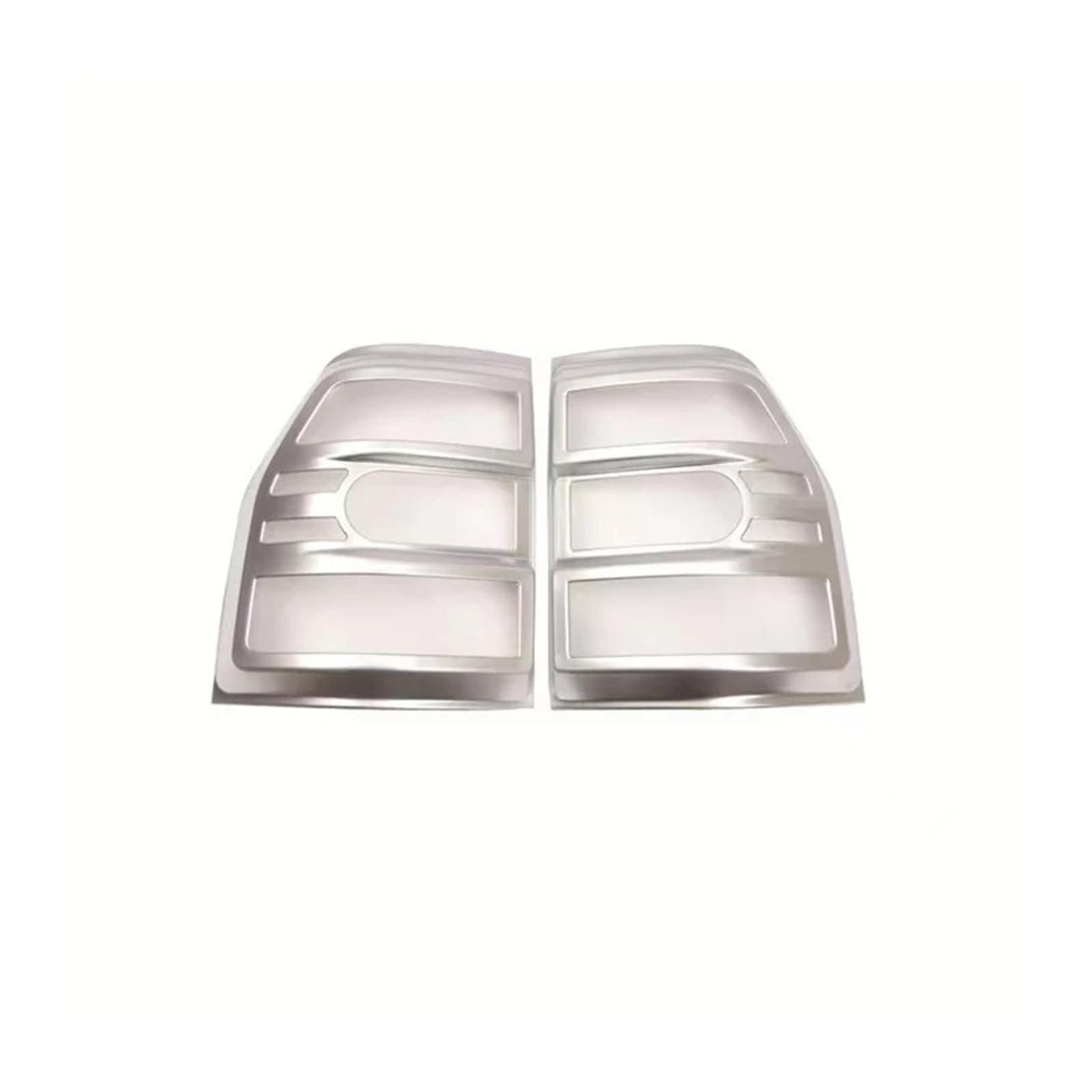 Lanliuhui Store Kompatibel mit Montero V97V93 Kompatibel mit Pajero 4 Modifizierte Rücklichtabdeckung Dekorativer Rahmen Heckscheinwerferrahmen Rücklichtschutzabdeckung(Silver) von YASTOOLS