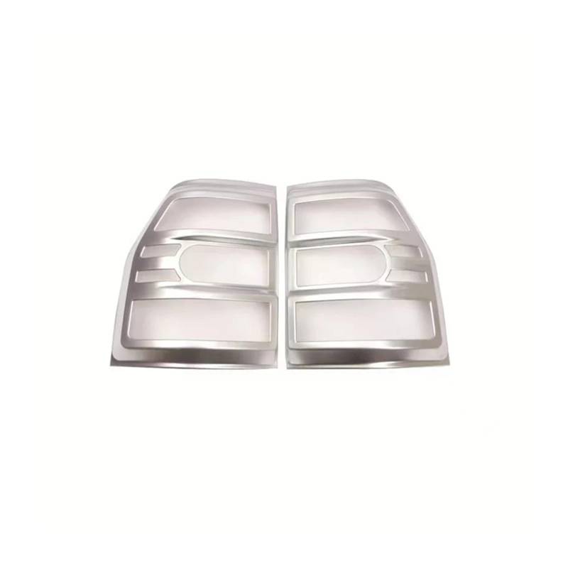 Lanliuhui Store Kompatibel mit Montero V97V93 Kompatibel mit Pajero 4 Modifizierte Rücklichtabdeckung Dekorativer Rahmen Heckscheinwerferrahmen Rücklichtschutzabdeckung(Silver) von YASTOOLS