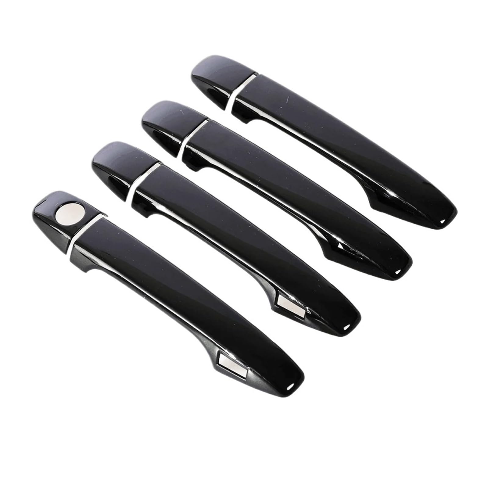 Lanliuhui Store Kompatibel mit Wish AE20 2010–2017, glänzend schwarz, Autotürgriff-Abdeckung, Aufkleber-Overlay, Styling-Zubehör(Keyless entry) von YASTOOLS