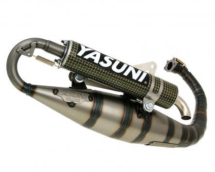 Auspuff YASUNI Carerra 16 Carbon/Aramid - ITALJET Pista 50 von YASUNI