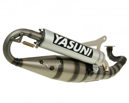 Auspuff YASUNI Carrera 16/07 Aluminium - MALAGUTI F10 Jetline 50 (bis Bj. 1999) von YASUNI