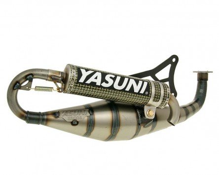 Auspuff YASUNI Carrera 30 Carbon/Aramid - YAMAHA Aerox 50 (ab Bj. 1999) Typ:SA14 von YASUNI