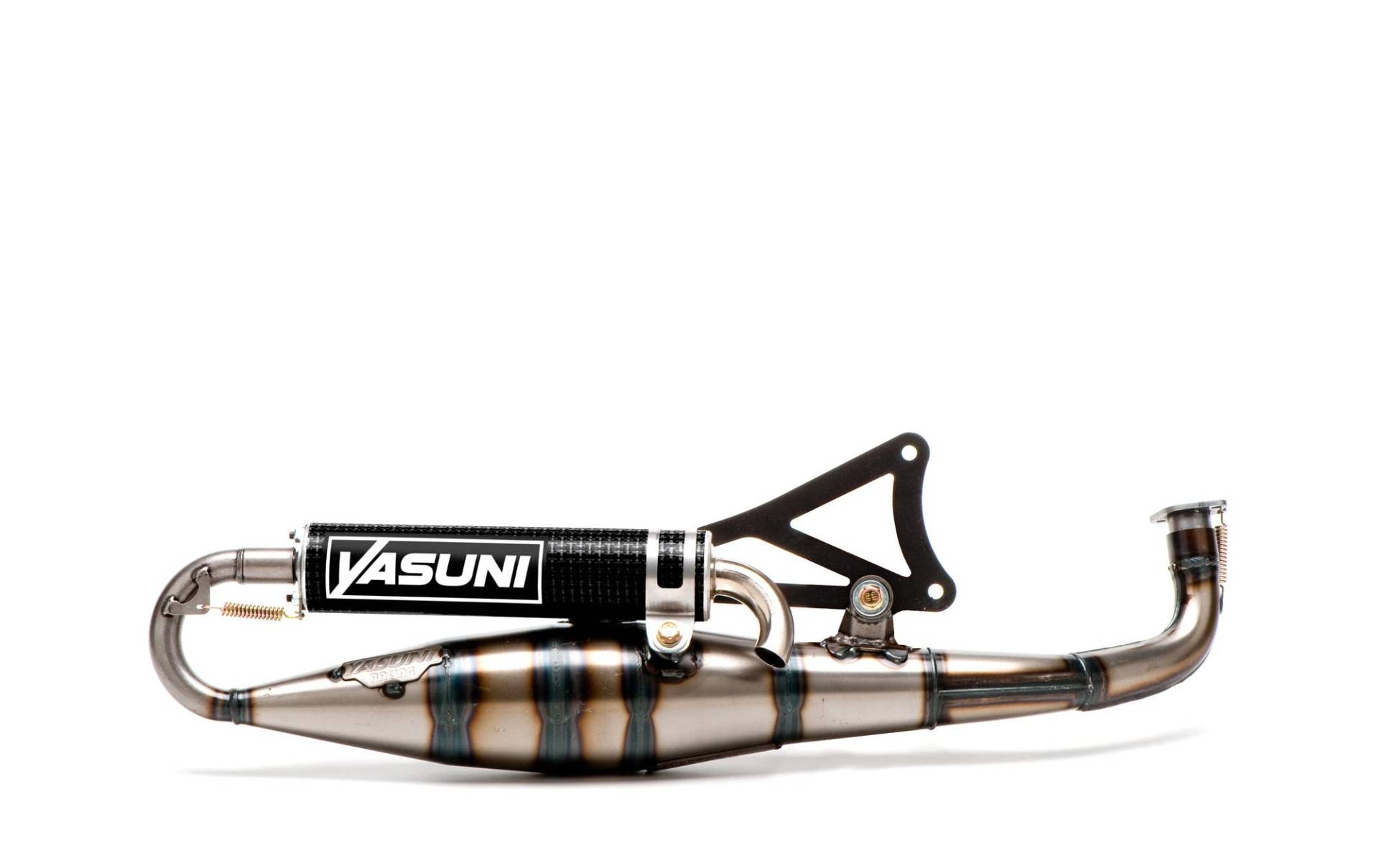 Auspuff Yasuni Carrera 16 Carbon für Minarelli liegend von YASUNI