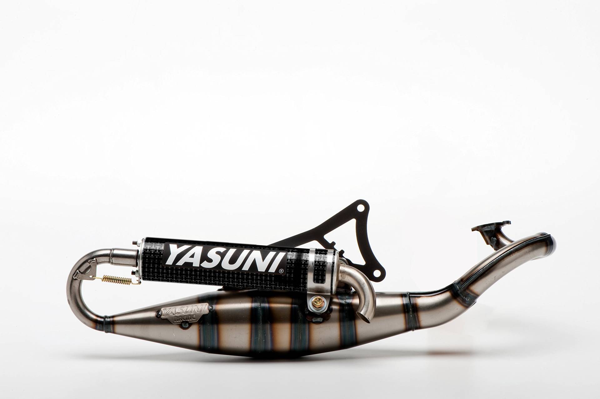 Auspuff Yasuni Scooter R Carbon für Minarelli liegend von YASUNI