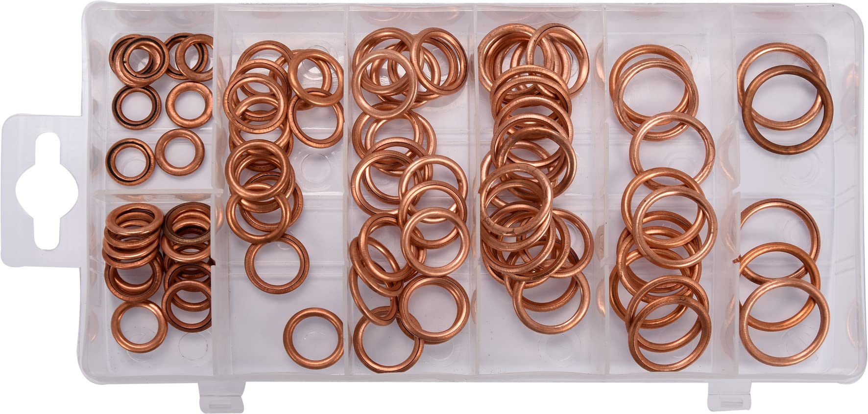 YATO Profi Kupfer O Ring Set, 95 Stück in Sortiments-Kasten, runde Ausführung, 8,4 – 20,2 mm, für höchste Belastungen, 7 Größen, Kupfer Dichtungen O-R YATO Profi Kupfer O Ring Set, 95 Stück in Sortiments-Kasten, runde Ausführung, 8,4 – 20,2 mm, für höchste Belastungen, 7 Größen, Kupfer Dichtungen O-R von YATO