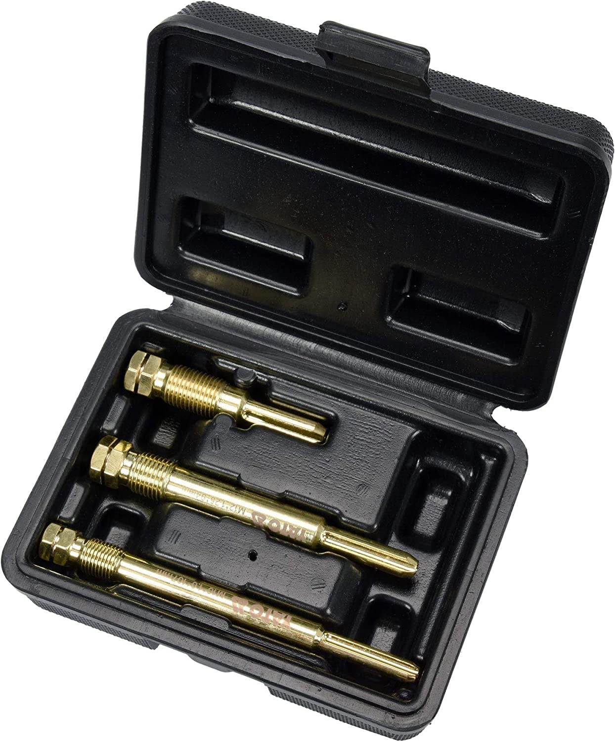 Yato Profi Gühkerzen Reibahlen Set 3 TLG, M12 x 1,25 x 59mm, M12 x 1,25 x 94mm, M10 1 x 107mm, CRV-Stahl, Glühkerzen Wechsel Schacht Reinigung von YATO