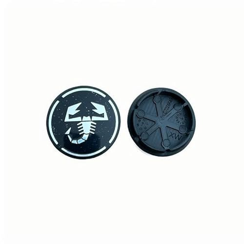 4 Stück Felgendeckel für Abarth 124 Spider 2016-2019 50mm, Nabenkappen Radnabenkappen Wasserdicht Staubdicht Radzierblende,G von YAWEIFEN