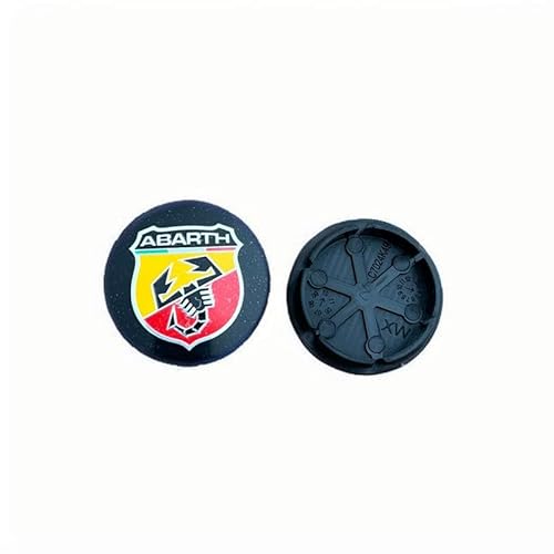 4 Stück Felgendeckel für Abarth Grande Punto (199) 2007 50mm, Nabenkappen Radnabenkappen Wasserdicht Staubdicht Radzierblende,A von YAWEIFEN