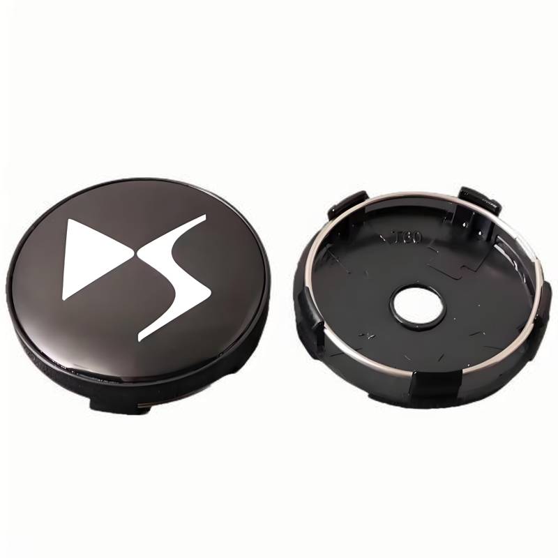 4 Stück Felgendeckel für DS DS3 DS4 DS5 DS6 DS7 DS9 60mm, Nabenkappen Radnabenkappen Wasserdicht Staubdicht Radzierblende,B von YAWEIFEN