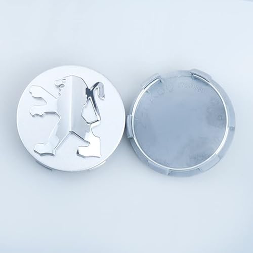 4 Stück Felgendeckel für Peugeot 208 II 2023-60mm, Nabenkappen Radnabenkappen Wasserdicht Staubdicht Radzierblende,B von YAWEIFEN