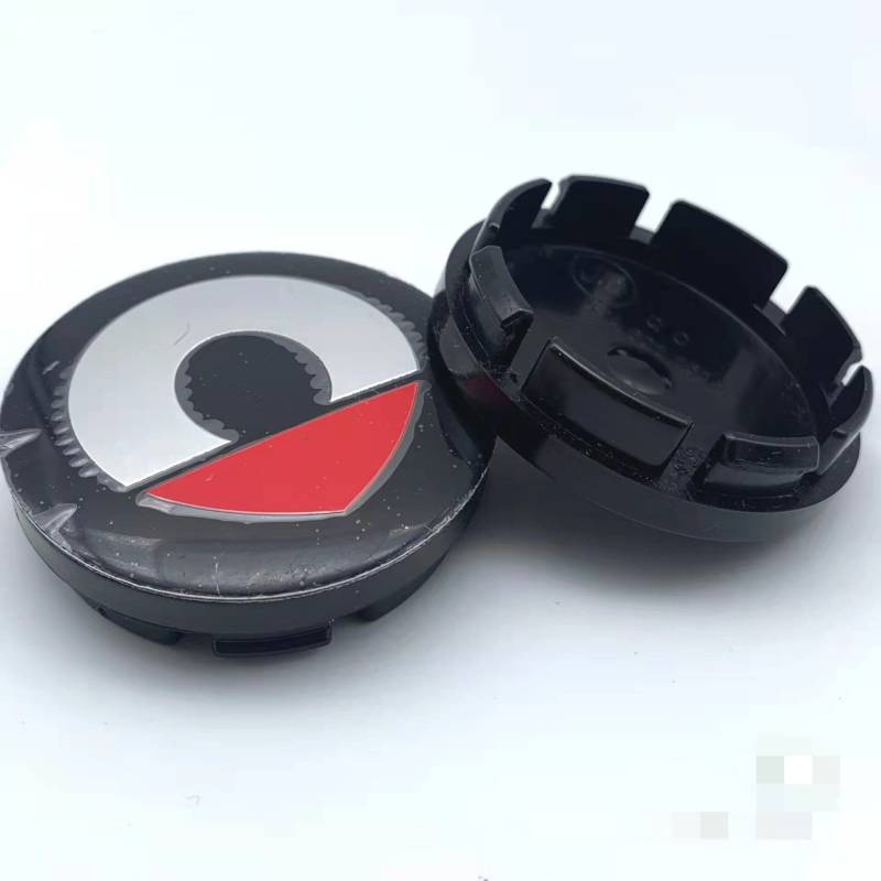 4 Stück Felgendeckel für Smart 451 Brabus Smart 453, Nabenkappen Radnabenkappen Wasserdicht Staubdicht Radzierblende,B-56mm von YAWEIFEN