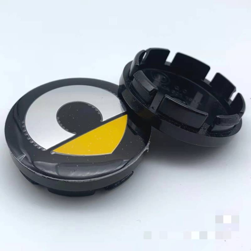 4 Stück Felgendeckel für Smart Fortwo Forfour 450 451 453, Nabenkappen Radnabenkappen Wasserdicht Staubdicht Radzierblende,A-56mm von YAWEIFEN