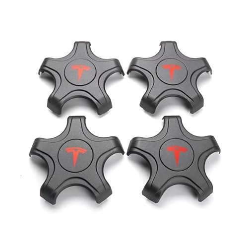 4 Stück Felgendeckel für Tesla Model 3 175mm, Nabenkappen Radnabenkappen Wasserdicht Staubdicht Radzierblende,B von YAWEIFEN