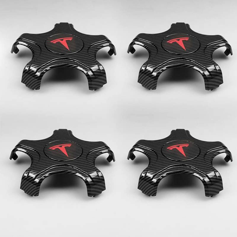 4 Stück Felgendeckel für Tesla Model 3 175mm, Nabenkappen Radnabenkappen Wasserdicht Staubdicht Radzierblende,C von YAWEIFEN