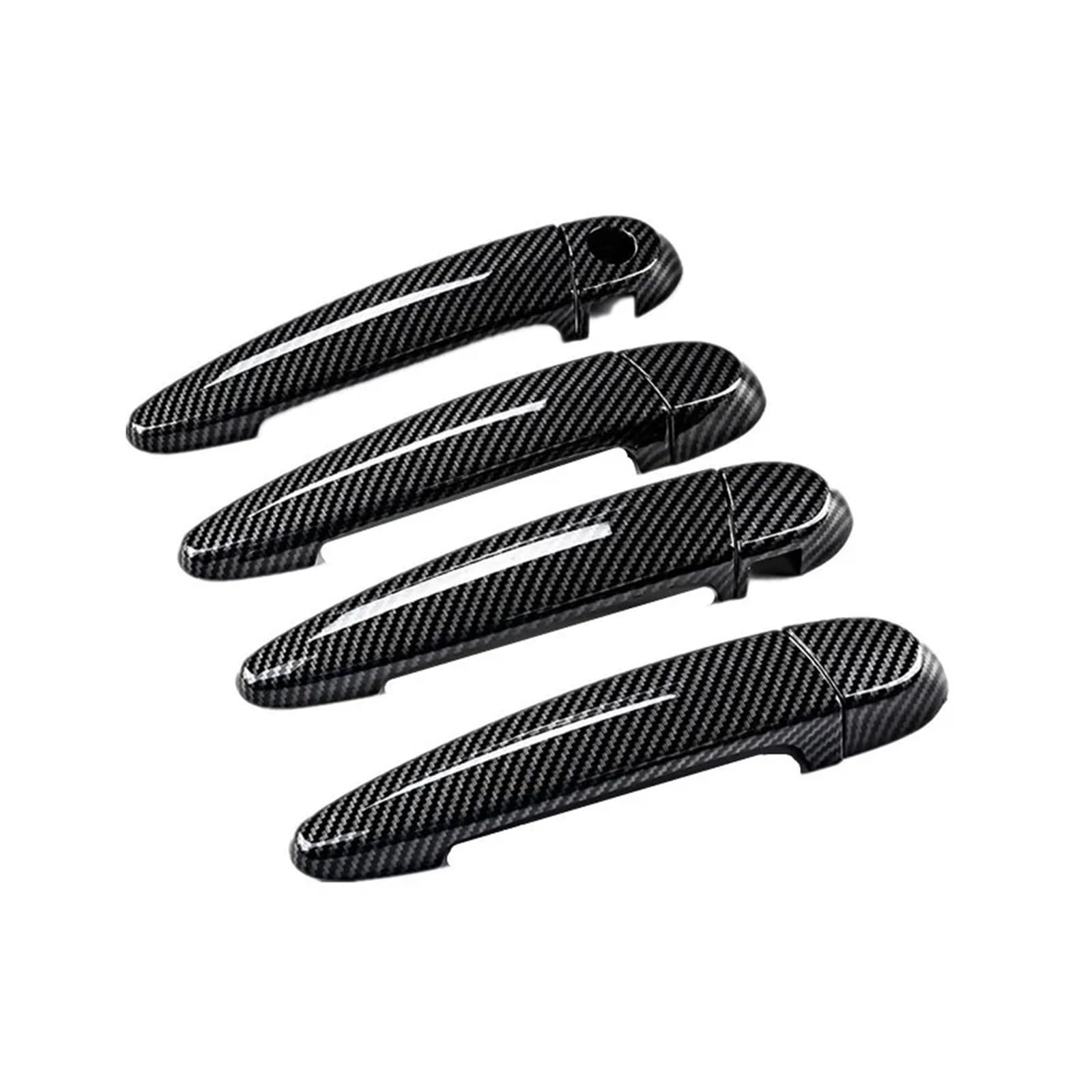Außentürgriff Für BMW 1 3er E87 E90 E91 E92 E93 F30 Für X1 Für X2 Für X3 Für X4 Für X6 Schwarz Glänzend LHD Auto Außentürgriffabdeckungen Zierleisten(Kohlefaser) von YBCVEPQ
