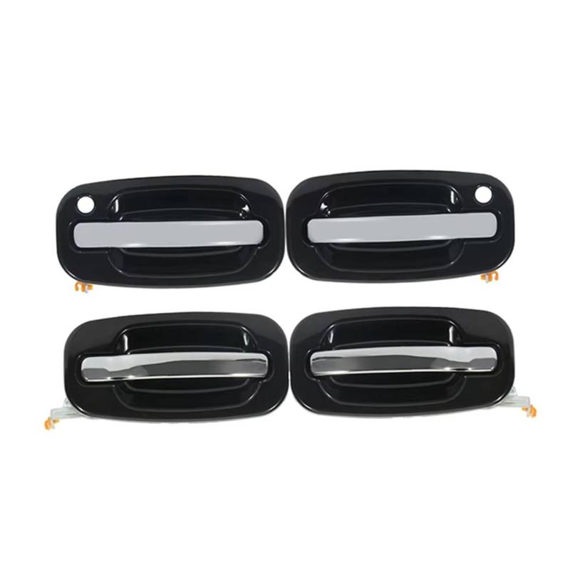 Außentürgriff Für Chevrolet Für Avalanche 1500 2500 Chrom Schwarz Außentür Griff Vorne Hinten Set von YBCVEPQ