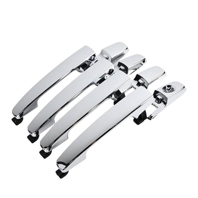 Außentürgriff Für Ford Für Focus 2008 2009 2010 2011 4Pcs Außentürgriffe 8S4Z5422404AA 8S4Z-5422404-AA 8S4Z-5422088-CA 8S4Z-54218A14-AA(Chrome) von YBCVEPQ