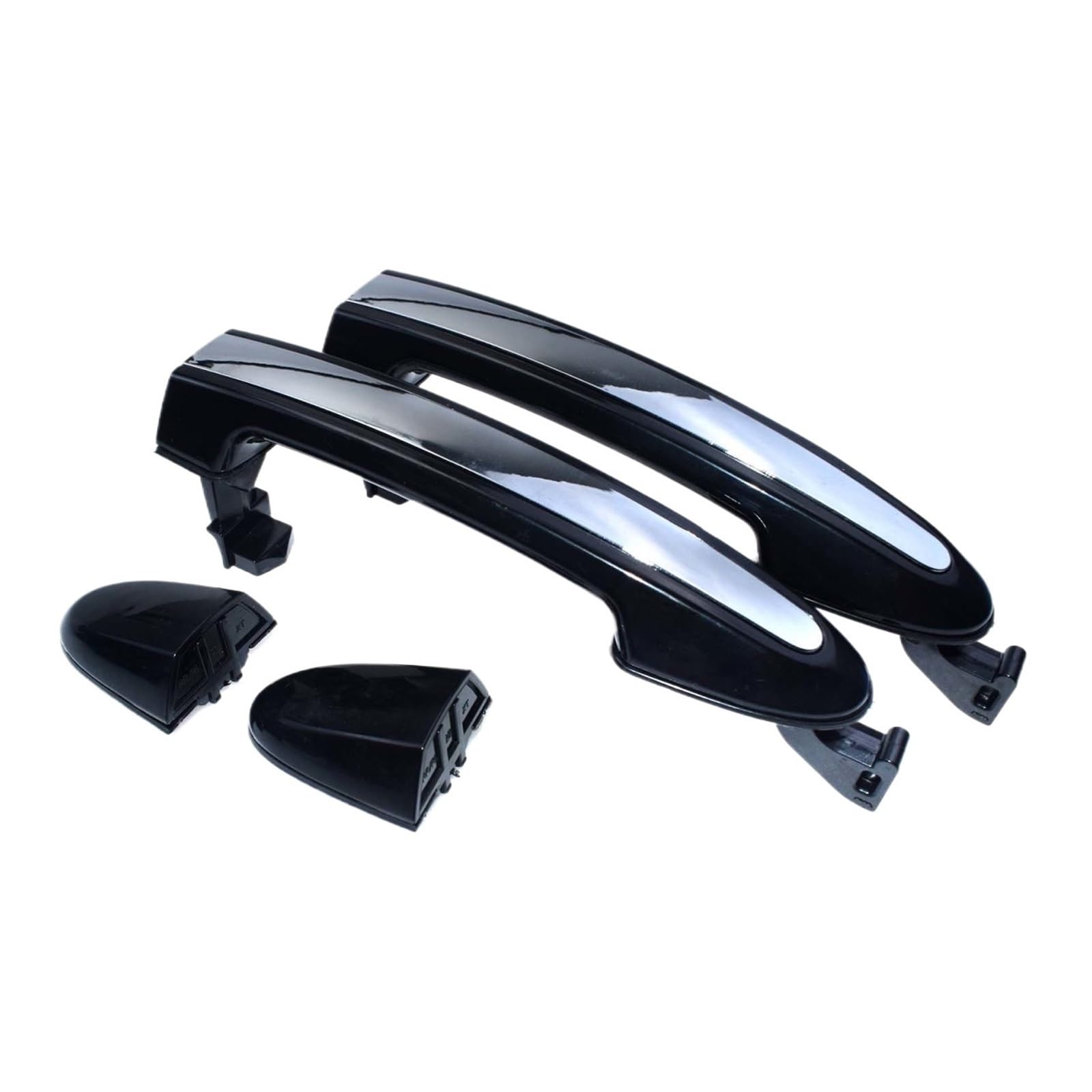 Außentürgriff Für Hyundai Für Santa Für Fe 2007-2012 Chrom Schwarz Äußere Türgriff 826512B000 826612B000 836512B000(Rear Side) von YBCVEPQ