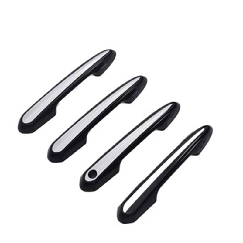 Außentürgriff Für Land Cruiser 300 2024 2021 ABS Chrom Überzug Äußere Tür Griff Ersatz LC300 Außen Zubehör ZX VXR GX GXR(Black) von YBCVEPQ